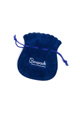 Bolsa textil de antelina azul para joyería y bisutería 80x100 mm A-102-A
