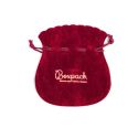 Bolsa textil de antelina burdeos para joyería y bisutería 80x100 mm A-102-BU
