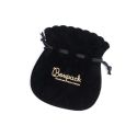 Pochette en suédine pour bijoux, noire 80 x 100 mm A-102-N