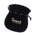 Bolsa textil de antelina negra para joyería y bisutería 100x120  mm A-103-N