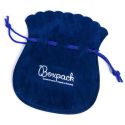 Bolsa textil de antelina azul para joyería y bisutería 120x140  mm A-104-A