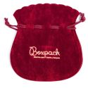 Bolsa textil de antelina burdeos para joyería y bisutería 120x140  mm A-104-BU