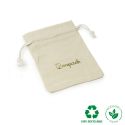 Pochette en coton pour bijoux, coloris naturel 95 x 120 mm C-302-NA