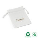 Cotton pouch for jewelry, white 95 x 120 mm C-302-B
