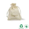 Bolsa textil de algodón color natural para joyería y bisutería 105X145 mm C-303-NA