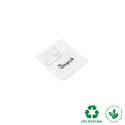 Bolsa textil de algodón color blanco para joyería y bisutería 57x57 mm C-501-B
