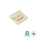Bolsa textil de algodón color natural para joyería y bisutería 79x79 mm C-502-NA