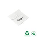 Cotton pouch for jewelry, white 79 x 79 mm C-502-B