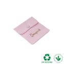 Bolsa textil de algodón color rosa para joyería y bisutería 79x79 mm C-502-RS