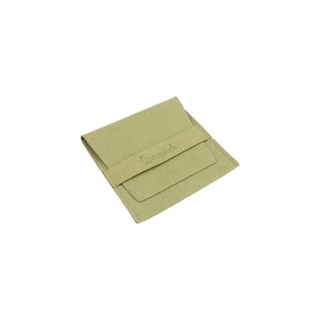 Schmuckbeutel aus Mikrofaser in Khaki 79 x 79 mm M-402-CQ