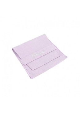 Bolsa textil de microfibra color lila para joyería y bisutería 79x79 mm M-402-LI