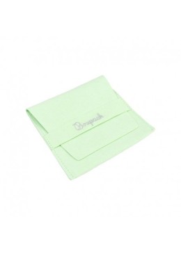 Bolsa textil de microfibra color menta para joyería y bisutería 79x79 mm M-402-ME