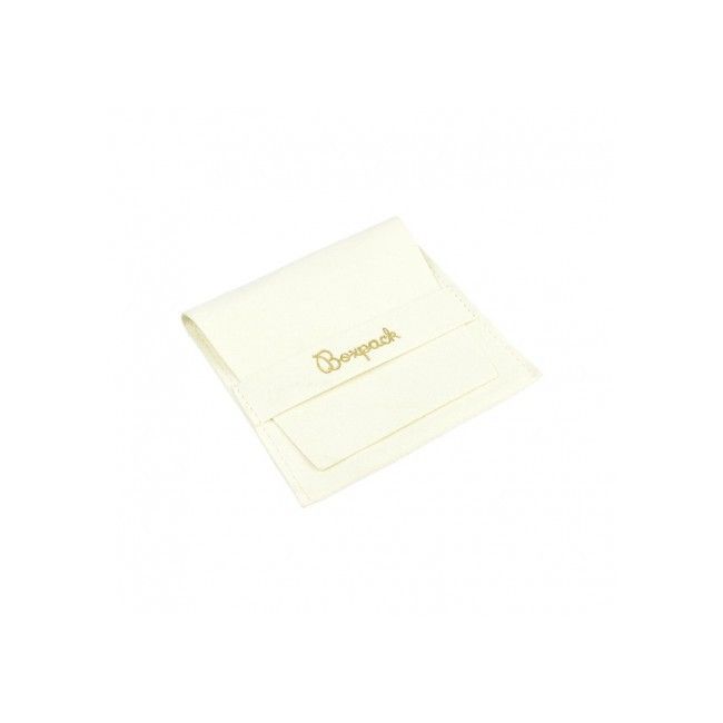 Sacchetto in microfibra per gioielli, color avorio 79 x 79 mm M-402-MR