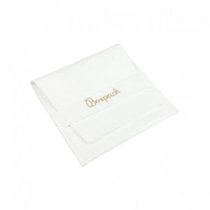 Microfiber pouch for jewelry, white 79 x 79 mm M-402-B