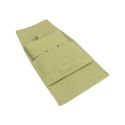 Pochette en microfibre avec coussinet pour boucles d’oreilles, fermeture à rabat et patte, kaki