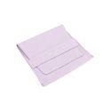 Pochette en microfibre avec coussinet pour boucles d’oreilles, fermeture à rabat et patte, lilas