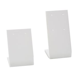 Weißes Ohrring-Display aus Kunststoff D-1-B