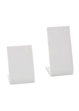 Expositor blanco de plástico para pendientes de joyería, bisutería y joyas D-1-B