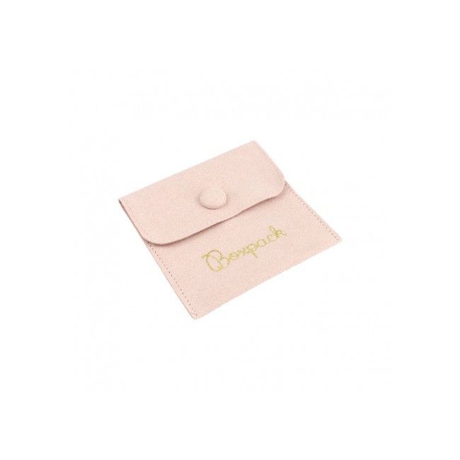 Microfiber pouch for jewelry, powder pink 79 x 79 mm M-502-RE
