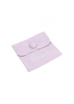 Bolsa textil de microfibra color lila para joyería y bisutería 79x79 mm M-502-LI