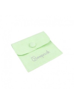 Bolsa textil de microfibra color menta para joyería y bisutería 79x79 mm M-502-ME