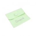 Pochette en microfibre pour bijoux, menthe 79 x 79 mm M-502-ME