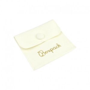 Schmuckbeutel aus Mikrofaser in Elfenbein 79 x 79 mm M-502-MR
