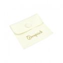 Saquinho de microfibra para joias, marfim 79 x 79 mm M-502-MR