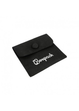 Bolsa textil de microfibra color negro para joyería y bisutería 79x79 mm M-502-N