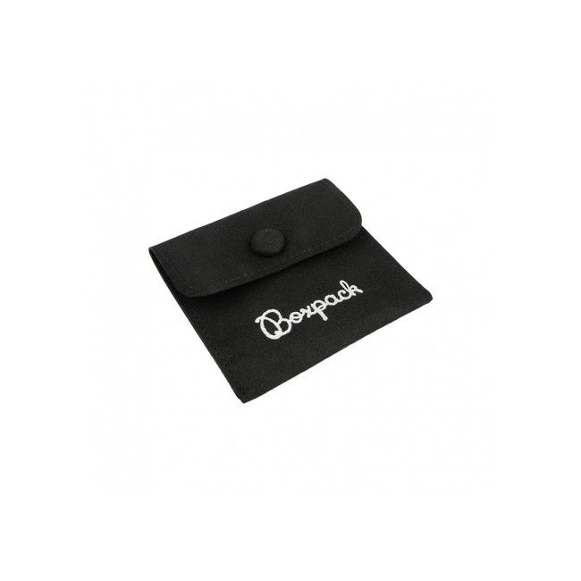 Sacchetto in microfibra per gioielli, nero 79 x 79 mm M-502-N