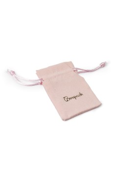 Bolsa textil suede color rosa para joyería y bisutería 65x95 mm S-301-RE