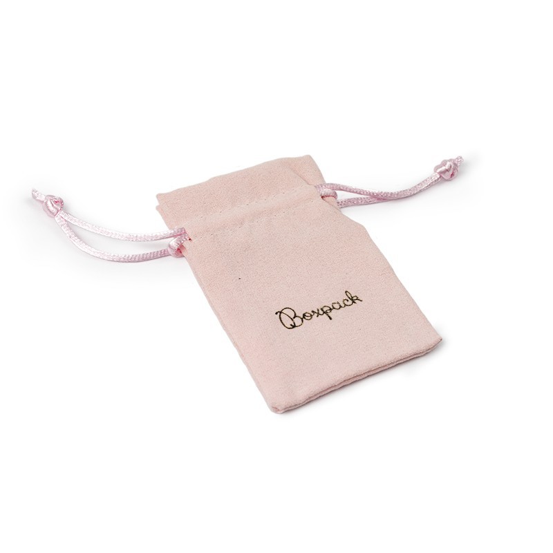 Bolsa textil suede color rosa para joyería y bisutería 65x95 mm S-301-RE