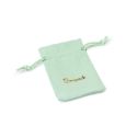 Bolsa textil suede color aguamarina para joyería y bisutería 65x95 mm S-301-AQ