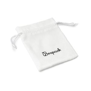 Sacchetto effetto camoscio per gioielli, bianco 95 x 120 mm S-302-B