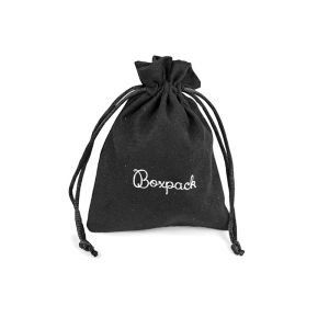Sieradenzakje van kunstsuède, zwart 95 x 120 mm S-302-N