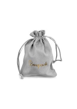 Bolsa textil suede color gris para joyería y bisutería 105x145 mm S-303-G