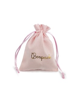 Bolsa textil suede color rosa empolvado para joyería y bisutería 105x145 mm S-303-RE