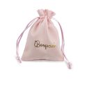 Pochette en suédine pour bijoux, rose poudré 105 x 145 mm S-303-RE