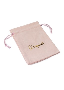 Bolsa textil suede color rosa empolvado para joyería y bisutería 105x145 mm S-303-RE