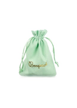 Bolsa textil suede color aguamarina para joyería y bisutería 105x145 mm S-303-AQ