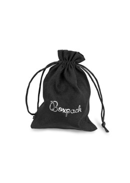 Bolsa textil suede color negro para joyería y bisutería 105x145 mm S-303-N