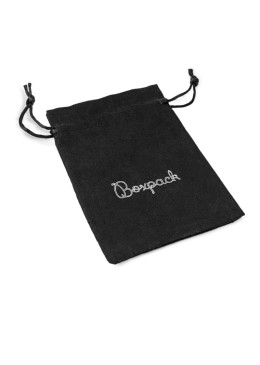 Bolsa textil suede color negro para joyería y bisutería 105x145 mm S-303-N