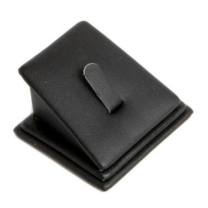 Expositor para anel em pele sintética, preto DP-2-N