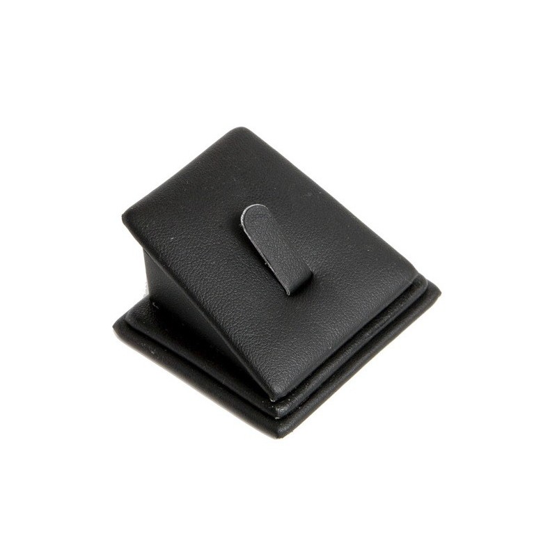 Expositor negro de polipiel para anillo de joyería, bisutería y joyas DP-2-N