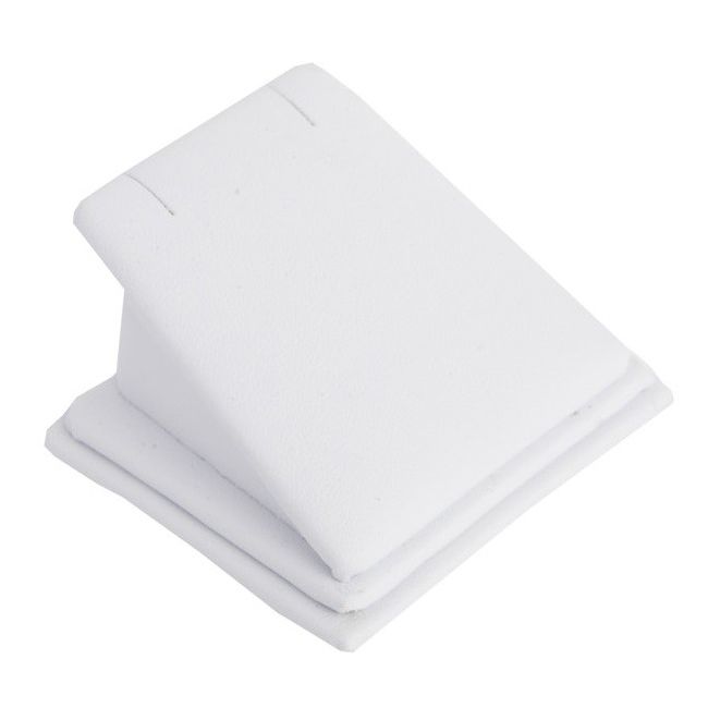Expositor para brincos ou pendente em pele sintética, branco DP-3-B