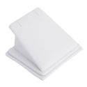 Expositor blanco de polipiel para pendientes o colgante de joyería, bisutería y joyas DP-3-B