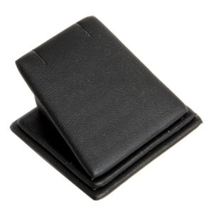 Schwarzes Schmuckdisplay aus Kunstleder für Ohrringe oder Anhänger DP-3-N