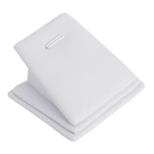 Leatherette pendant display, white DP-4-B