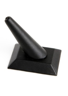 Expositor negro de polipiel para anillo de joyería, bisutería y joyas DP-5-N