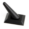 Schwarzes Ring-Display aus Kunstleder DP-5-N